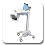 Ergotron SV40-6100-0 StyleView EMR Laptop Computer Cart non-powered for Mobile Medical Applications