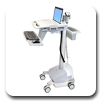 Ergotron SV42-6101-1 StyleView EMR Laptop/Notebook SLA Powered Ergonomic Healthcare Cart