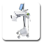 Ergotron SV42-6302-1 StyleView EMR LCD Pivot Innovative Ergonomic Healthcare Cart LiFe Powered