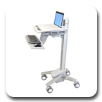 Ergotron SV40-40001 StyleView EMR Laptop Cart for Mobile Medical Applications