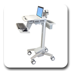 Ergotron SV41-41001 StyleView EMR Notebook Laptop Computer Cart, Nonpowered
