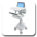 Ergotron SV42-3111-1 StyleView Medical Laptop Cart, SLA Powered, 1 Drawer