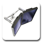 Ergotron 45-218-194 LX Dual Adjustable Side by Side Arm