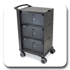 Ergotron 24-329-085 Tablet Management 48 Device Capacity Cart, Three Modules with Individual Status Indicators