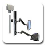 Ergotron 45-238-195 LX Wall Mount System Black