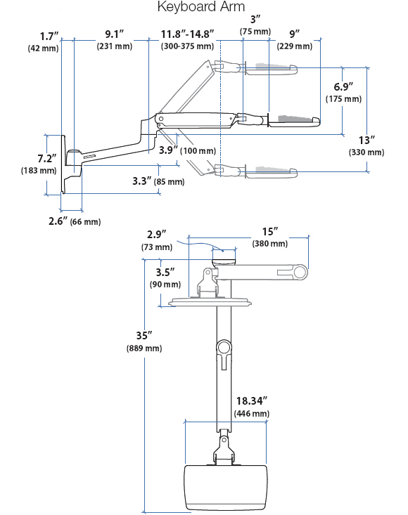 Technical Drawing for Ergotron