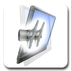  Ergotron 60-603-003 TM Tilting Large Display Wall Mount Silver