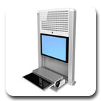 Ergotron 60-610-062 StyleView Sit-Stand Enclosure White