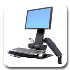 Ergotron 45-215-200 StyleView HD Combo Black 45215200