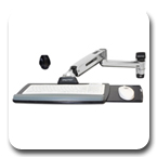 Ergotron 45-354-026 LX Sit-Stand Wall Mount Keyboard Arm