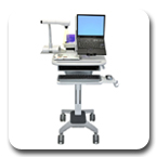 Ergotron 24-199-053 TeachWell Mobile Digital Platform Computer Cart Workstation