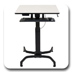 Ergotron 24-280-085 WorkFit-PD Height Adjustable Sit-Stand Desk