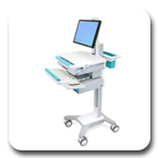 Ergotron SV31-31051 StyleView LCD Cart with Drawer SV3131051