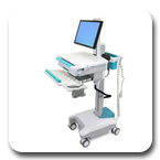Ergotron SV32-32025 StyleView LCD Cart 66 Ah Powered SV3232025
