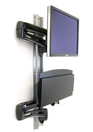 Ergotron 45-186-195 LX Wall Mount Keyboard Arm Black