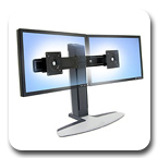 Ergotron 33-330-057 Neo-Flex Dual LCD Lift Stand