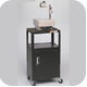 Balt 85992 Adjustable Audio Visual Utility Carts with Cabinet