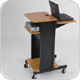 Balt 27519 Presentation Cart, Laptop Stand, Audio Visual Cart (Teak or Black)