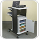 Balt 89759 Presentation Cart, Laptop Cart, Audio Visual Cart (gray and black)