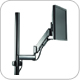 Chief KPG110S or KPG110B Pole Mount Arm Height Adjustable Dual Swing Up to 25 lbs LCD Flat Panel or laptop