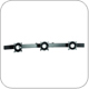 Chief KTA325B or KTA325S Triple Horizontal 54 inch Array Pole Clamp for Widescreen