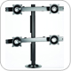 Chief KTG440B or KTG440S Flat Panel Quad Monitor Grommet Mount