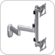 Chief KWD230B or KWD230S Wall Mount Flat Panel Dual Vertical up to 16.5 lbs Monitor LCD Arm