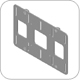 Chief FSB4101B or FSB4101S VESA 200x100 mm or 100x100 mm Interface Bracket