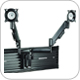 Chief KSY220B or KSY220S Slat Wall Height-Adjustable Dual Monitor up to 40 lbs Mount