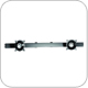 Chief KTA225B or KTA225S Dual Horizontal Array Pole Clamp for Widescreen Monitor