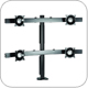 Chief KTC445B or KTC445S Widescreen up to 20 lbs each Quad LCD LED Monitor Mount Desk Clamp