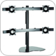 Chief KTP445B or KTP445S Flat Panel Table Stand Quad Widescreen up to 20 lbs LCD LED Monitor Mounts