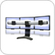 Ergotron 33-296-195 LX Triple or Widescreen Dual Display Lift Stand