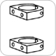 Ergotron 60-131-003 Vertical 2" Pole Mount Bracket Kit