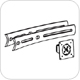 Ergotron 97-446-200 DS100 Crossbar Extender, Short