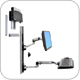 Ergotron 45-253-026 LX Wall Mount System with Small CPU Holder