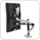 Ergotron 45-248-026 LX Dual Stacking Desk Mount Arm for LCD Monitor and Notebook