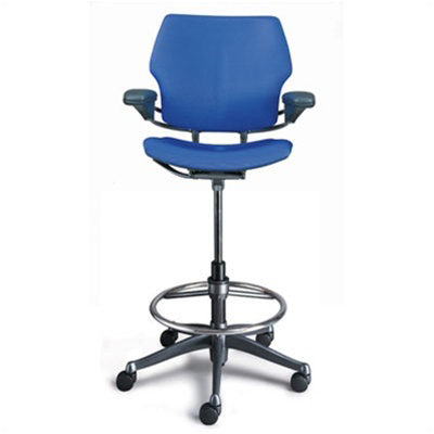 Humanscale Freedom Ergonomic Drafting Leather High Office Chair