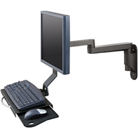 Innovative 9300-HD-DE Articulating Wall Mounted Data Entry Arm with Keyboard Tray