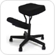 Jobri F1442 BetterPosture Solace Ergonomic Height Adjustment Kneeling Chair Seating Black