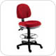 Office Master BC45 BC Series Ergonomic High Drafting Stool Studio Chair with Adjustable Chrome Footring