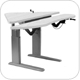 SIS Xtreme Crank Corner Duplex Bilevel Surface Height Adjustable Ergonomic Table