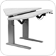 SIS Xtreme Electric Corner Duplex Bilevel Surface Height Adjustable Ergonomic Table