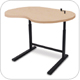 SIS Move 1610 or 1611 or 1616 Single Surface Crank Kidney Organic Adjustable Table and Ergonomic Desk