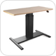 SIS Move Spring Single Surface Rectangle H-Base Height Adjustable Table / Desk