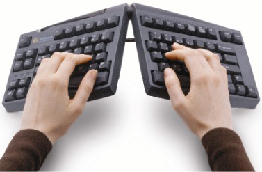 Goldtouch GTU0077 Adjustable Split Ergonomic Keyboard with hand