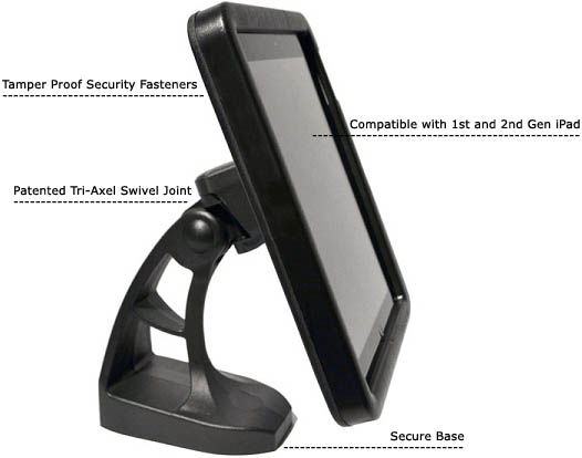 Archelon APiP01S Secure iPad Enclosure Traditional Table Top Mount