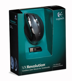 Logitech VX Revolution Cordless Ergonomic Mouse for Notebooks
