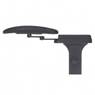 KR-51 - Maximum mobility arms with extension and 3 stage swivel, pivoting arm pad using Memosoft armpads Adjustable height range of 2.5" 2 year limited warranty
