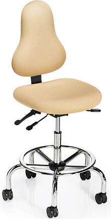 Office Master DB52 Discovery Healthy Back Ergonomic Fixed Foot Ring Stool